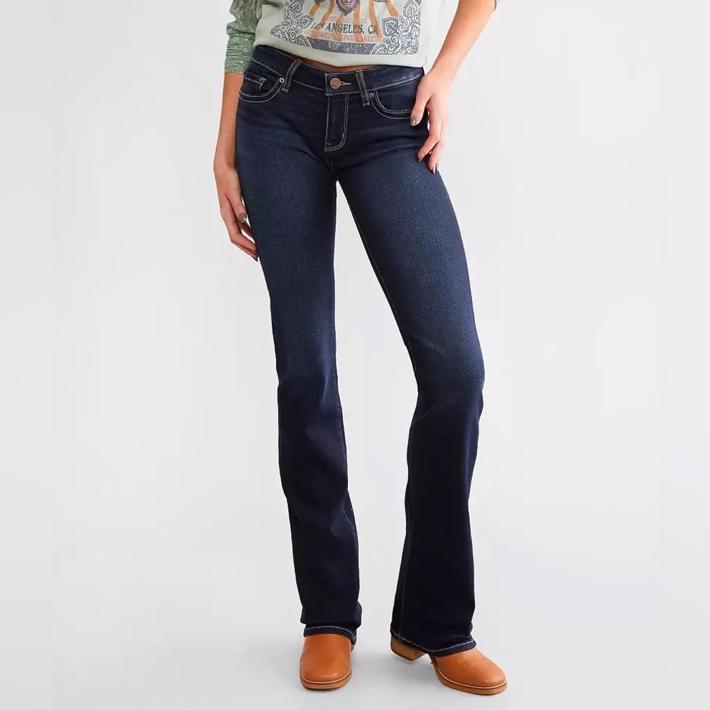 BKE Women's Stella Slim Fit Low Rise Tailored Bootcut Stretch Jeans   | Size: 30